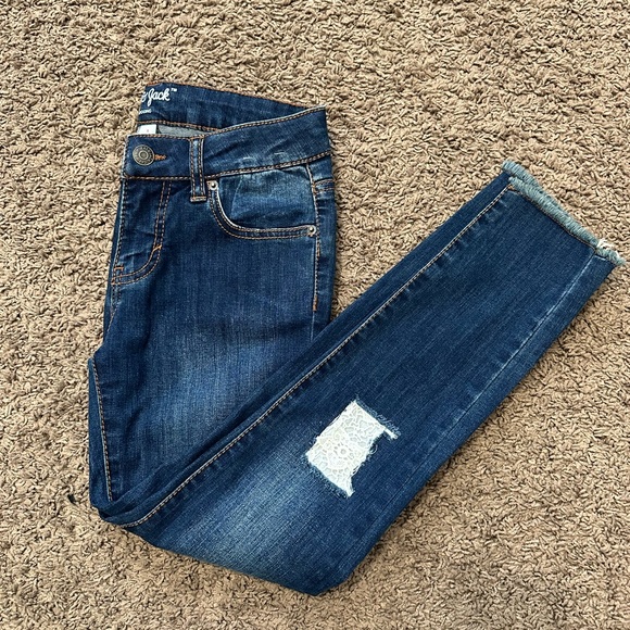 Cat & Jack Laced Distressed Skinny Jeans - Picture 2 of 4